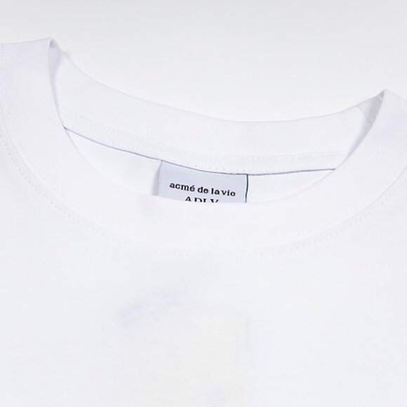 Acme De La Vie White Short-Sleeved T-Shirt With Front And Back Letter Print - Picture 4 of 10